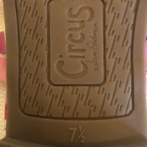 NEW (NWOT) Circus by Sam Edelman pink/multi Clara flip-flops sz 7.5 - Picture 11 of 12